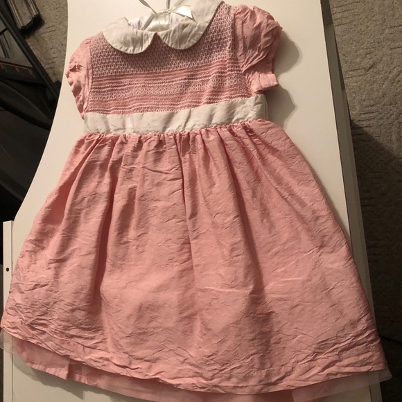 Gymboree Pink Silk Dress sz 18-24m - Picture 1 of 4